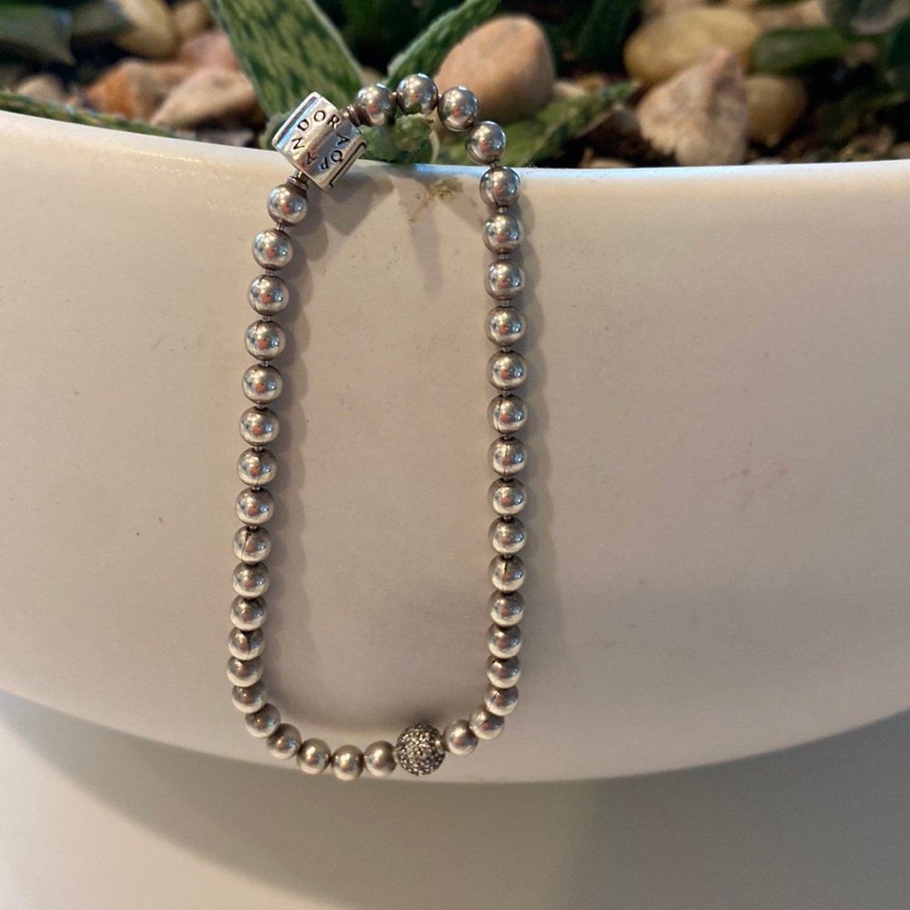 Pandora Beads and Pave bracelet